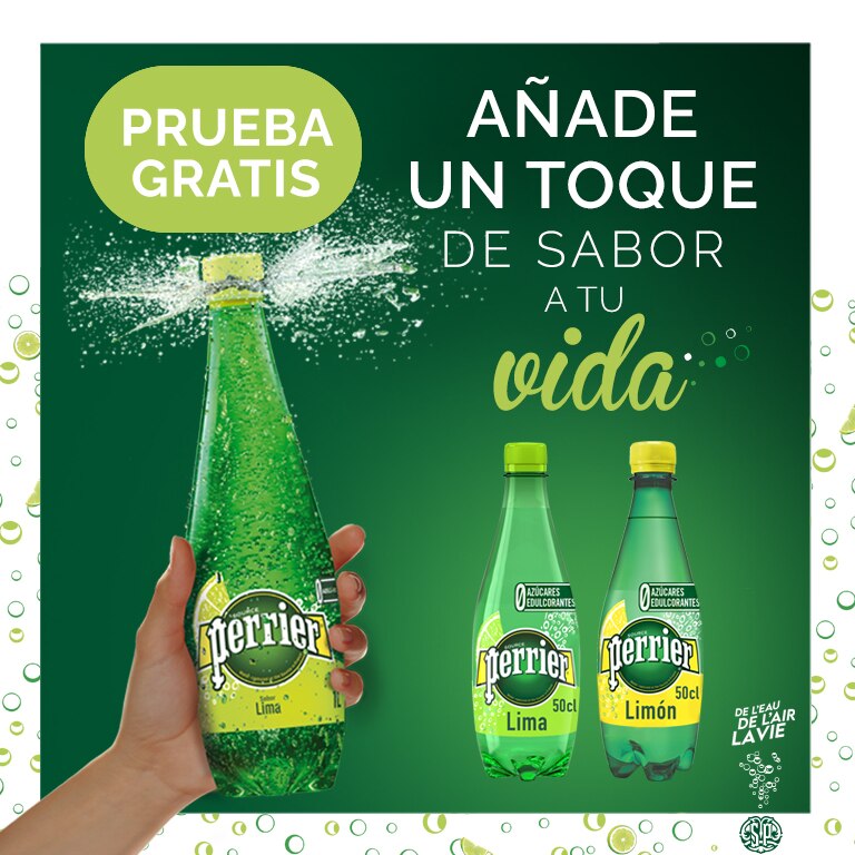 Texto+imagen perrier cashback