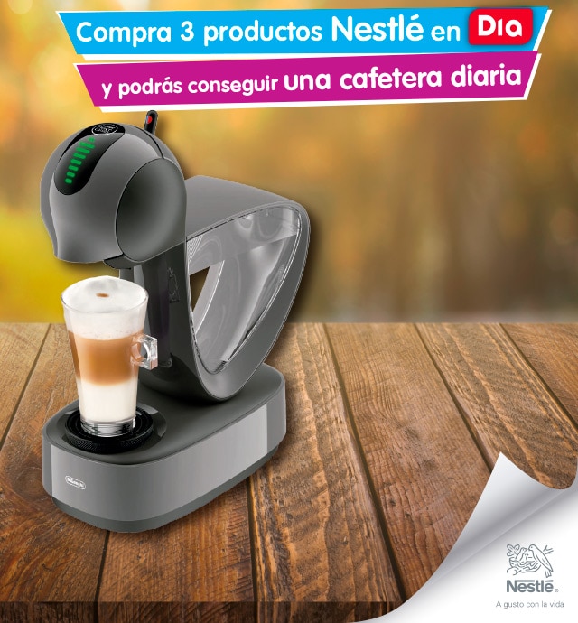 Nestlé REGALA una cafetera diaria con Dia Cabecera mobile