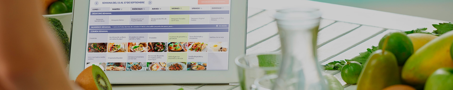 Menu planner push