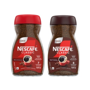 NESCAFÉ® Classic Natural y Descafeinado 100g