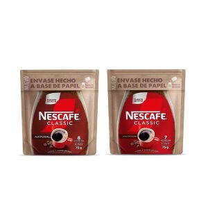 Nescafé Classic Descafeinado Doypack 75gr y Nescafé Classic Natural Doypack 75gr