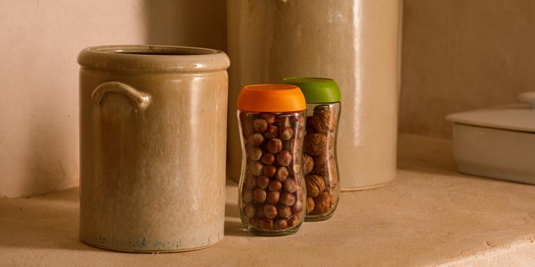 Botes de cristal reciclados