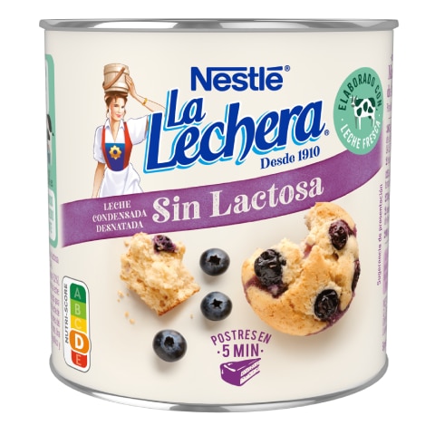 NESTLÉ LA LECHERA condensada desnatada sin lactosa Lata 387g