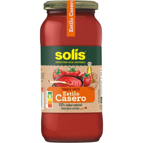 SOLIS Tomate Frito Estilo Casero Cristal Sin Gluten 550g