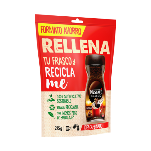 NESCAFÉ Classic Descafeinado DOYPACK 275g