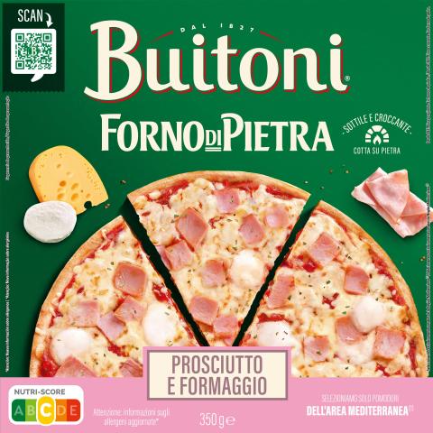BUITONI Pizza Forno Di Pietra Prosciutto e formaggio 350g