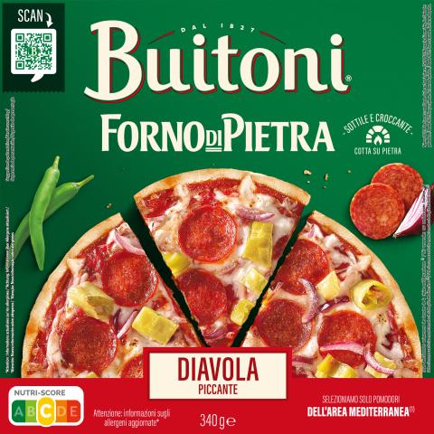 BUITONI Forno di Pietra Pizza Diavola 340g