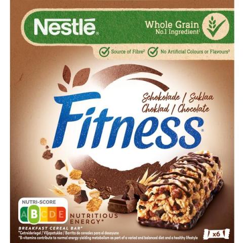 Barritas de Cereales Nestlé Fitness chocolate negro (6x141g)