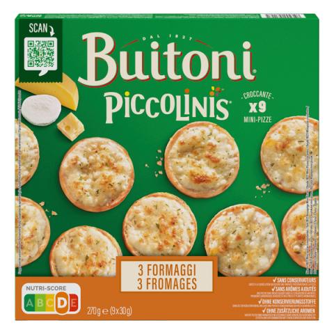 BUITONI Piccolinis 3 Formaggi (tres quesos) 9x30g