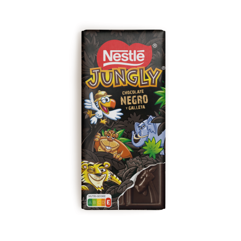 Nestlé Jungly Tableta de chocolate Negro 125g