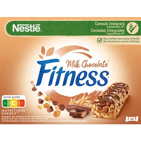 Barritas de Cereales Nestlé Fitness Chocolate con leche (6x141g)