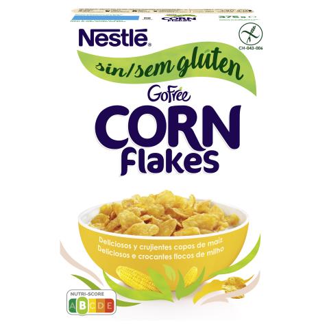 Cereales Nestlé Go Free - Corn Flakes - Paquete de 375g