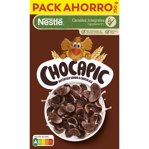 Cereales Nestlé Chocapic - Cereales integrales con chocolate - Pack 750g